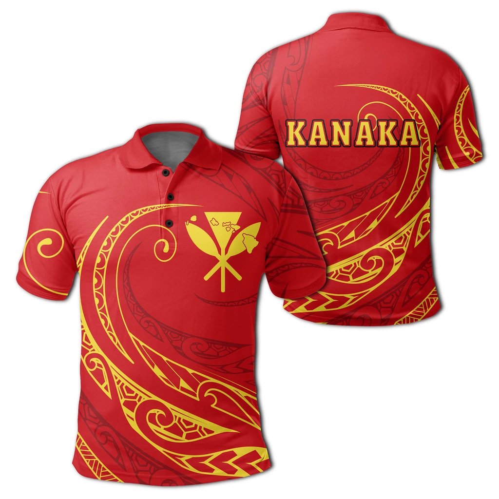 Kanaka Mauna Kea Polynesian Polo Shirt Frida Style Unisex White - Polynesian Pride