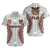 Fiji Kaiviti Tapa Pattern Hawaiian Shirt - LT12 Unisex White - Polynesian Pride