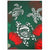 Hawaii Lehua Flowers Turtle Poly Area Rug - Ser Style - AH Black - Polynesian Pride