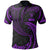Niue Polynesian Polo Shirt Purple Tribal Wave Unisex Purple - Polynesian Pride