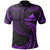 Tokelau Polynesian Polo Shirt Purple Tribal Wave Unisex Purple - Polynesian Pride