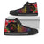 Pohnpei High Top Shoes - Tropical Hippie Style Unisex Black - Polynesian Pride