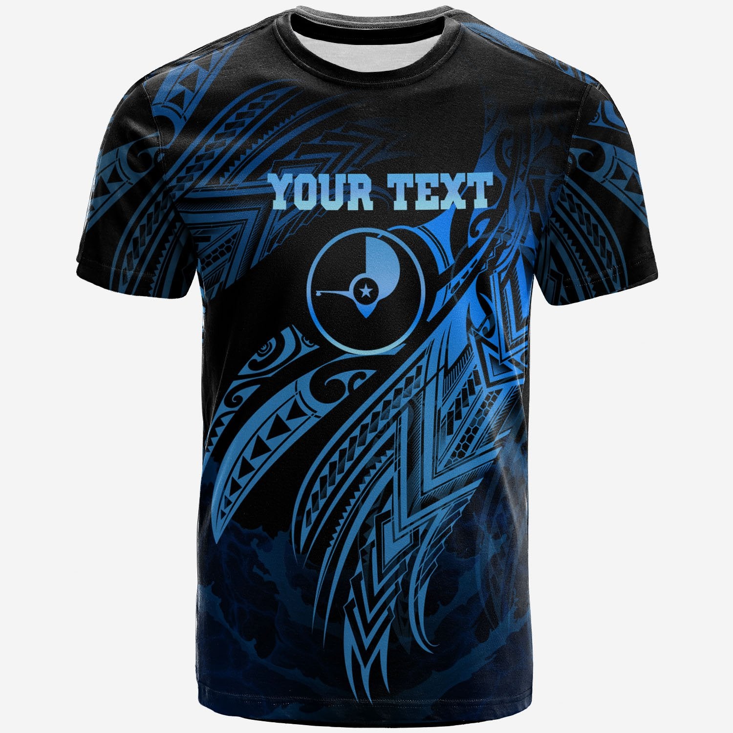 Yap Polynesian Custom T Shirt Legend Blue Version Unisex Blue - Polynesian Pride