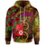 Wallis and Futuna Polynesian Hoodie Hibiscus Vintage Unisex Orange - Polynesian Pride