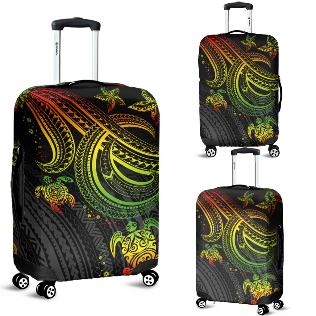 Polynesian Luggage Covers - Reggae Turtle Reggae - Polynesian Pride