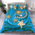 Tonga Polynesian Bedding Set - Spring Style Blue Color Art - Polynesian Pride