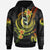 Tonga Custom Hoodie Reggae Plumeria Flowers with Spiral Patterns Unisex Reggae - Polynesian Pride