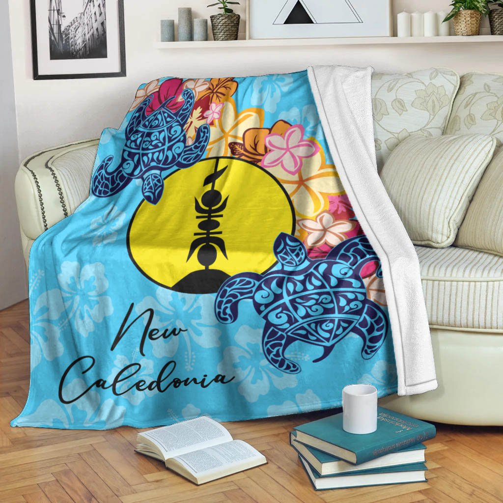 New Caledonia Premium Blanket - Tropical Style White - Polynesian Pride