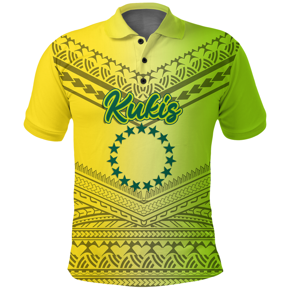 Custom Kukis Cook Islands Pride Polo Shirt LT12 Unisex Yellow - Polynesian Pride