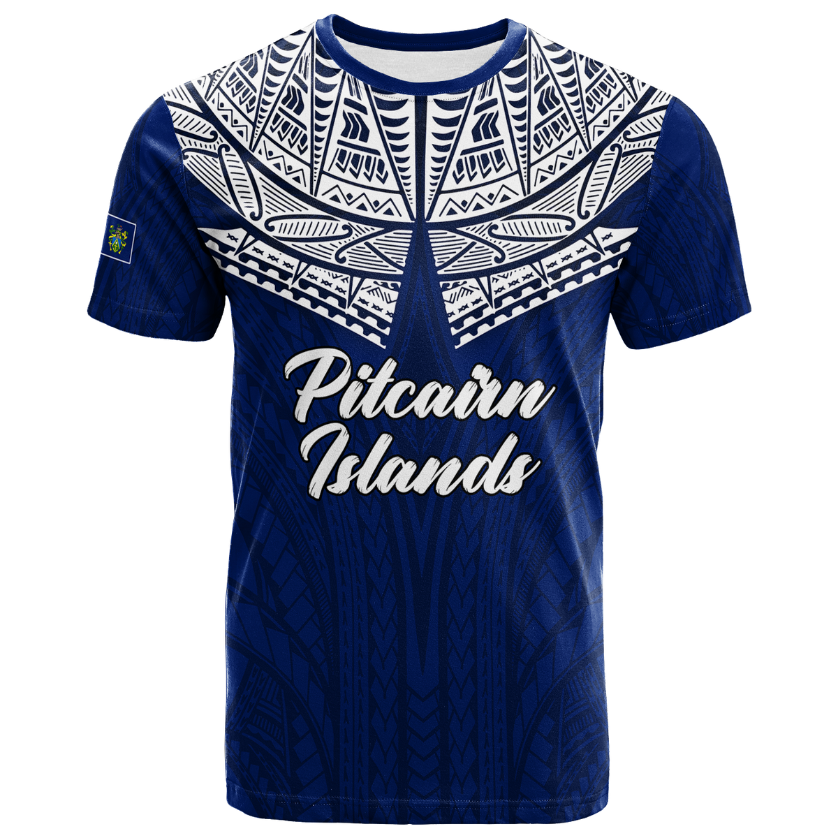 Pitcairn Islands Pride T Shirt LT12 Unisex Blue - Polynesian Pride