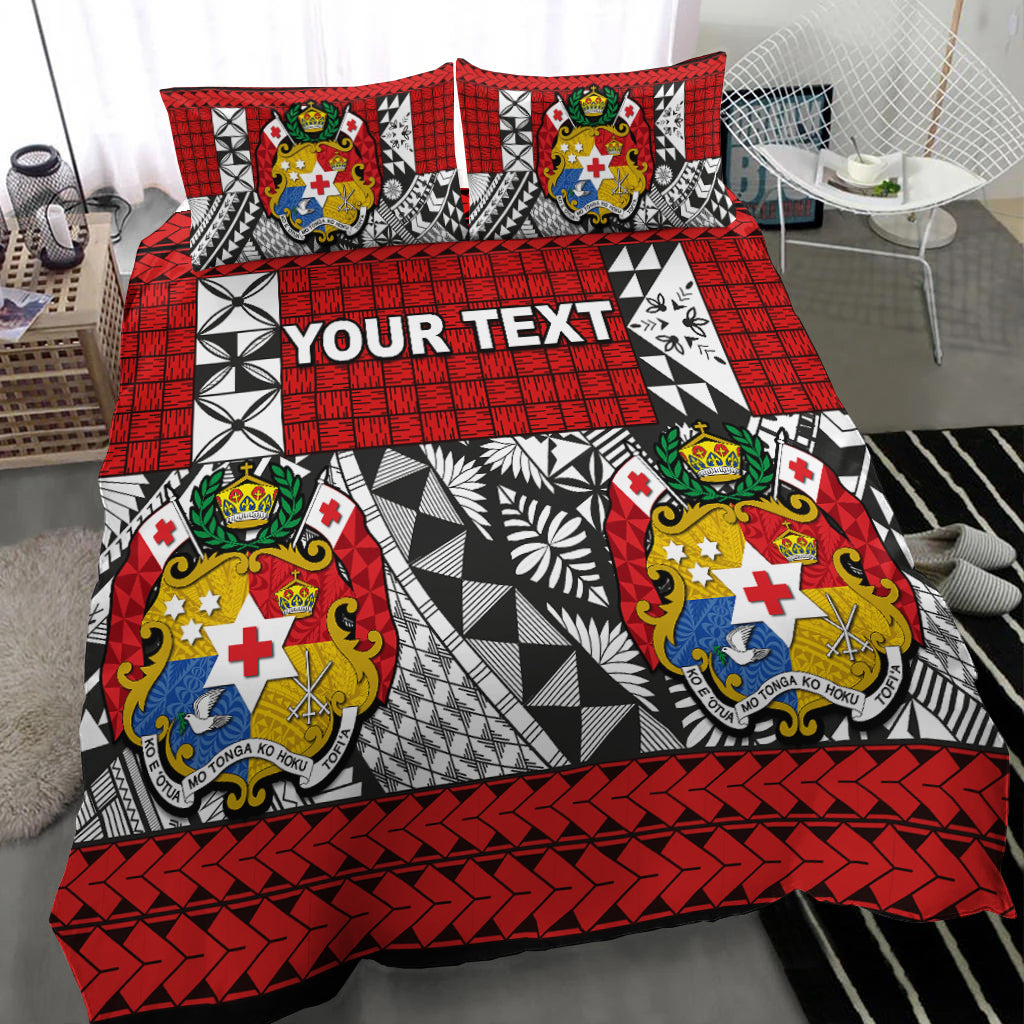 (Custom Personalised) Tonga Bedding Set Be Unique Version 05 Red LT13 - Polynesian Pride