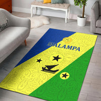 Vanuatu Malampa Province Area Rug - Flag Style - LT12 Blue - Polynesian Pride