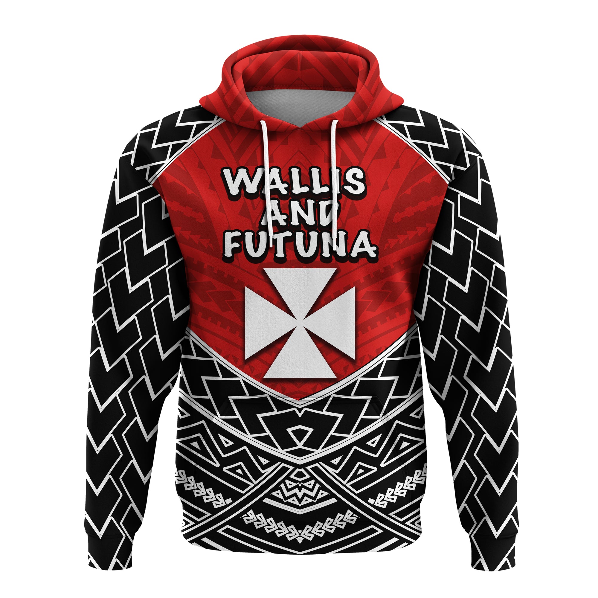 Custom Wallis and Futuna Hoodie Polynesian Tattoo LT20 Unisex Green - Polynesian Pride