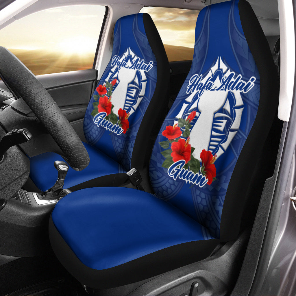 Hafa Adai Guam Legend Car Seat Covers - LT12 Universal Fit Blue - Polynesian Pride
