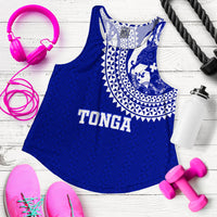 Tonga Women Tank Top Tongan Blue Turtle - LT12 Women Blue - Polynesian Pride