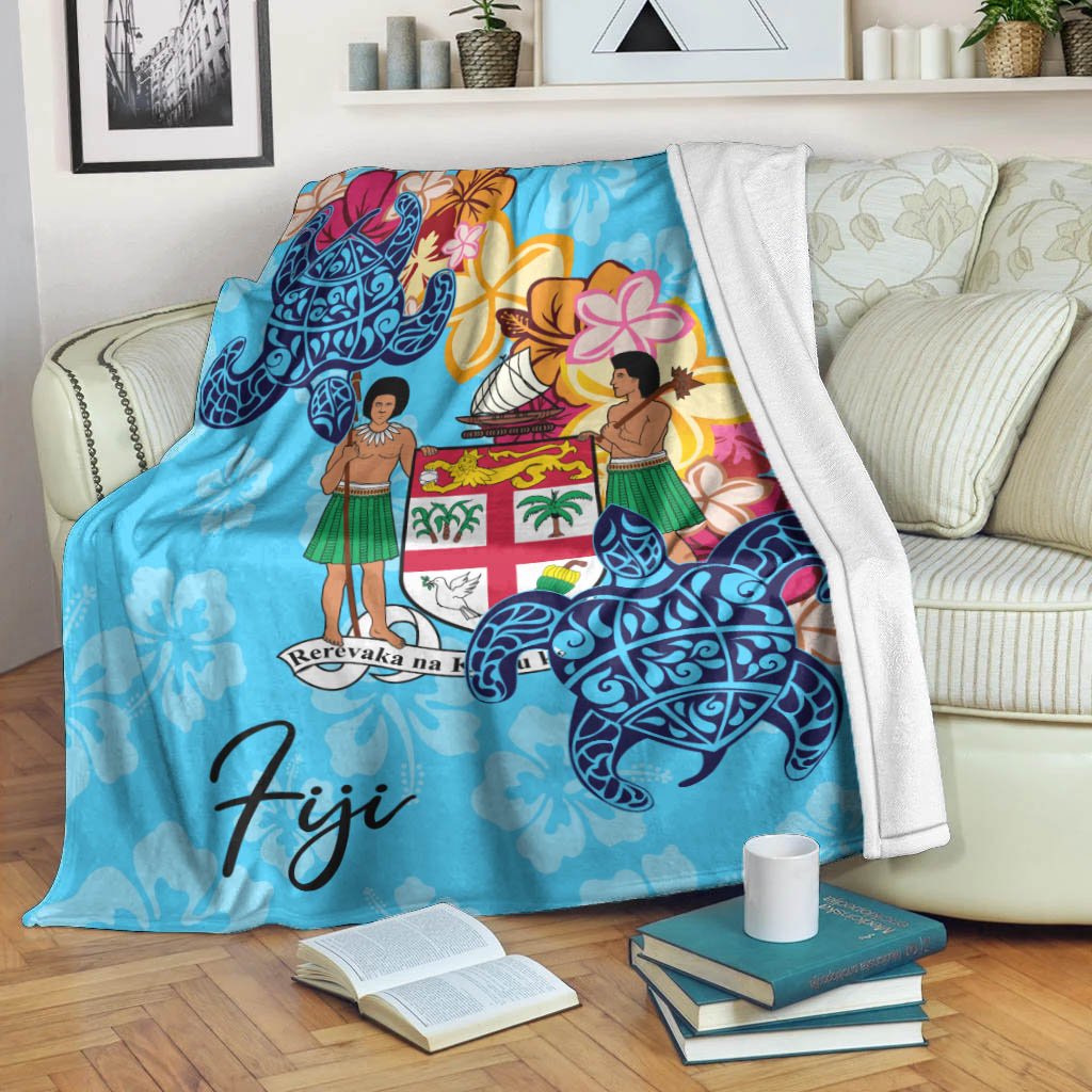 Fiji Premium Blanket - Tropical Style White - Polynesian Pride