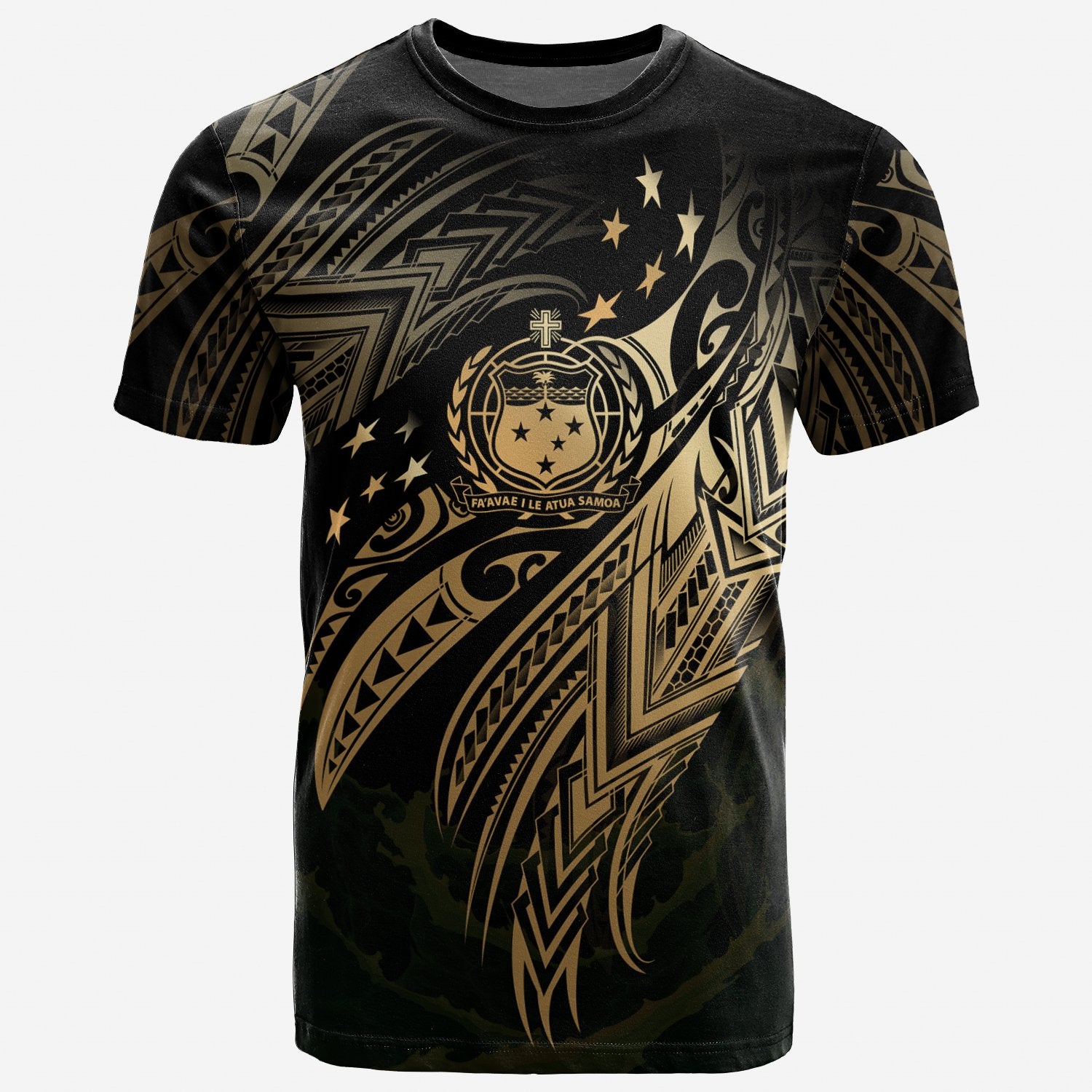 Samoa Polynesian T Shirt Samoa Legend Gold Version Unisex Art - Polynesian Pride