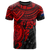 Cook Islands Polynesian T Shirt Cook Islands Flag Red Turtle Hibiscus Unisex Red - Polynesian Pride