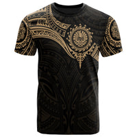 Tahiti Polynesian T Shirt Full Color Heart Shield - Polynesian Pride