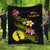 New Caledonia Polynesian Quilt - Plumeria Tribal Black - Polynesian Pride