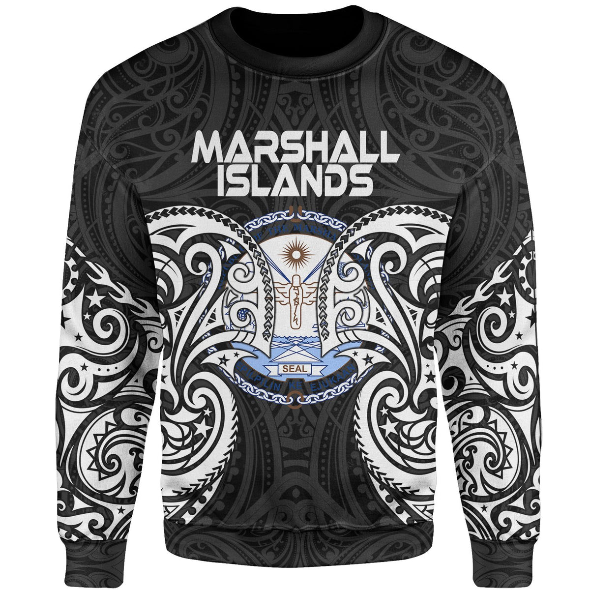Marshall Islands Polynesian Sweater - Spirit Style White Unisex White - Polynesian Pride
