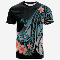 Kosrae T Shirt Turquoise Polynesian Hibiscus Pattern Style Unisex Art - Polynesian Pride