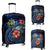 Solomon Islands Polynesian Luggage Cover - Blue Turtle Hibiscus Blue - Polynesian Pride