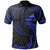 Tokelau Polynesian Polo Shirt Blue Tribal Wave Unisex Blue - Polynesian Pride