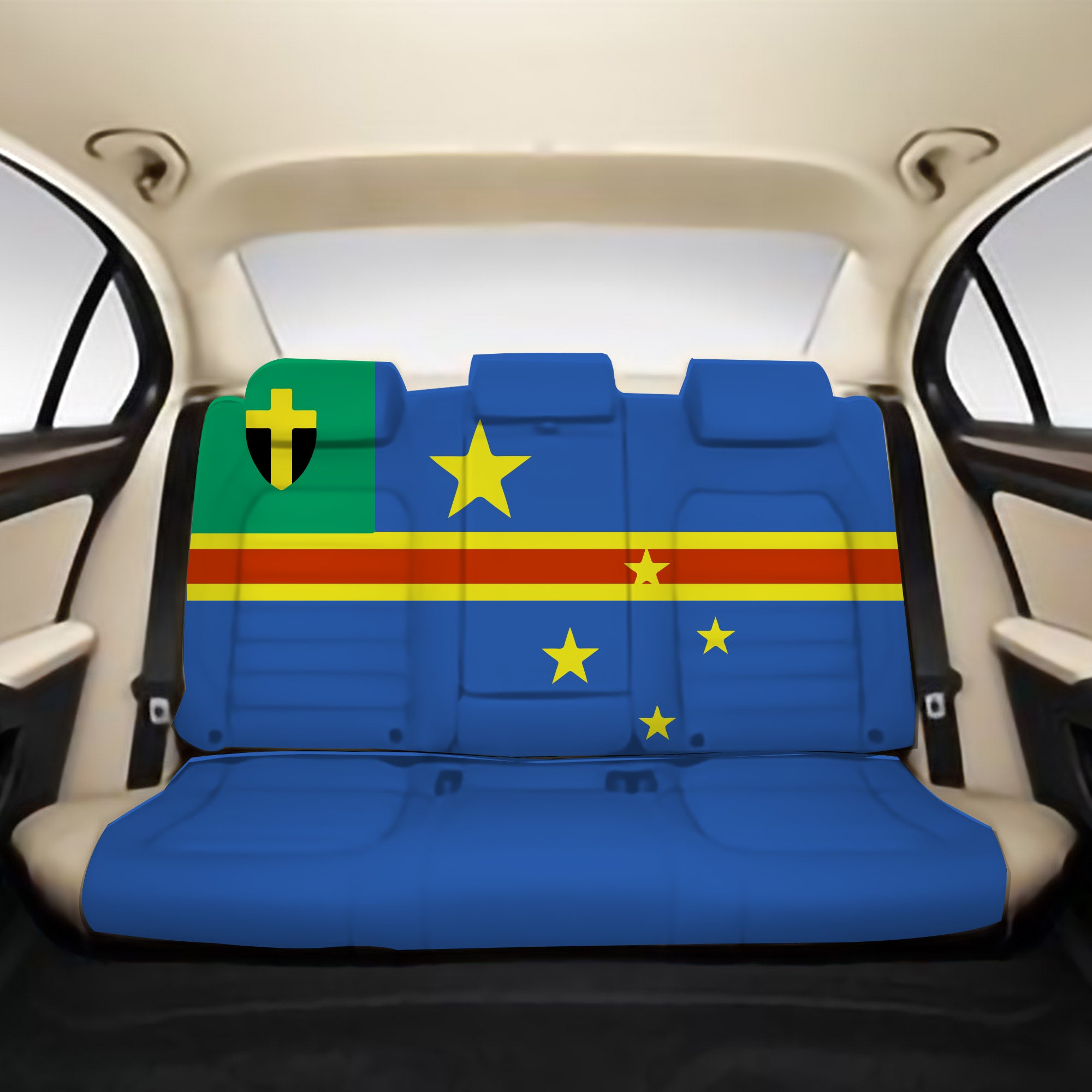 Vanuatu Tafea Province Flag Back Car Seat Covers - LT12