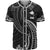 Papua New Guinea Polynesian Baseball Shirt - White Tribal Wave Unisex White - Polynesian Pride