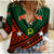 (Custom Personalised) Vanuatu Penama Province Tribal Pattern Women Casual Shirt - LT12 Female Green - Polynesian Pride