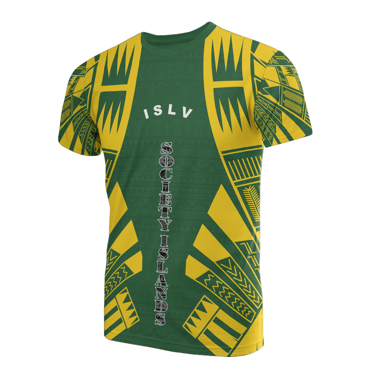 Society Islands T Shirt Society Islands Flag Polynesian Tattoo Green Style Unisex Art - Polynesian Pride