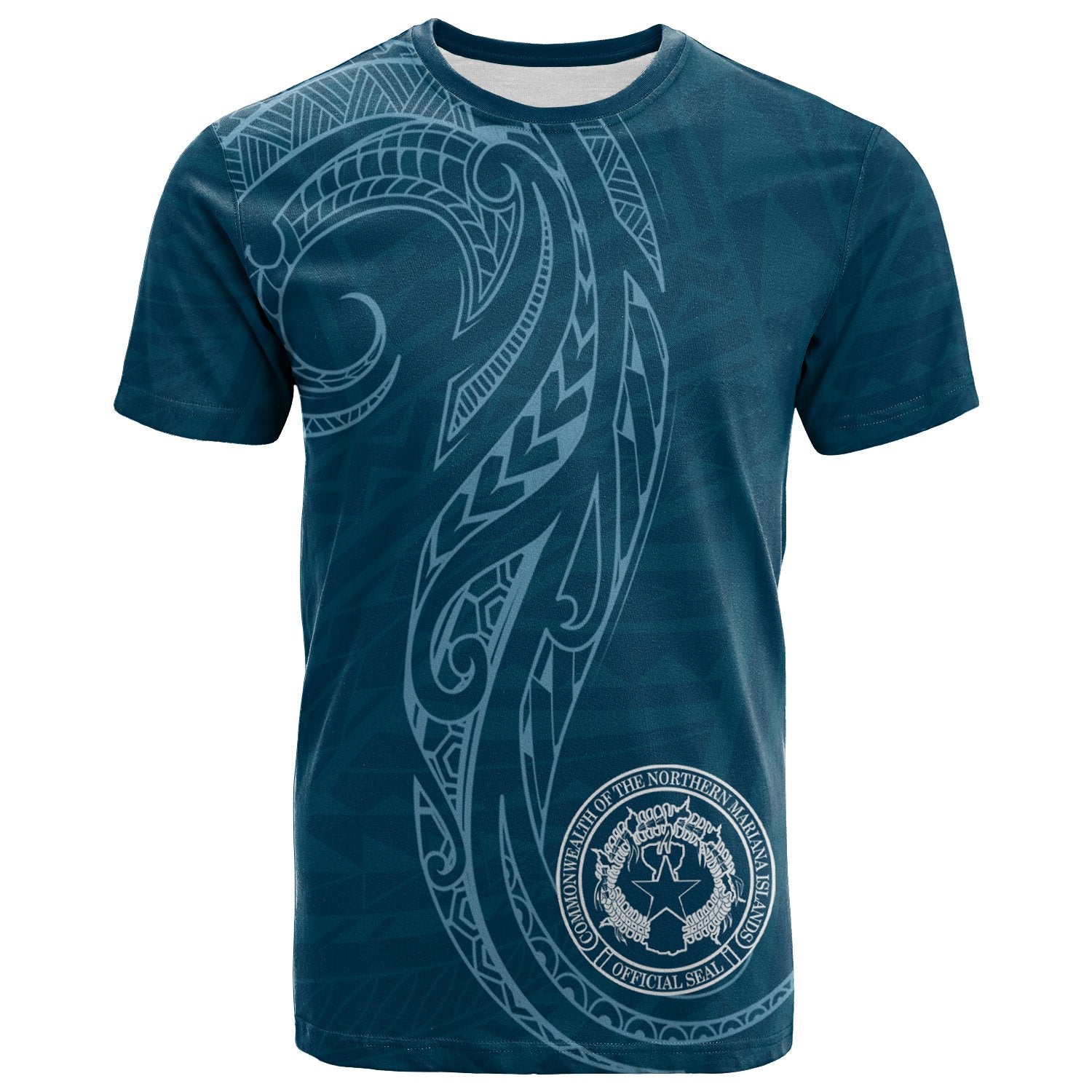 Northern Mariana Islands T Shirt Polynesian Style Unisex Blue - Polynesian Pride