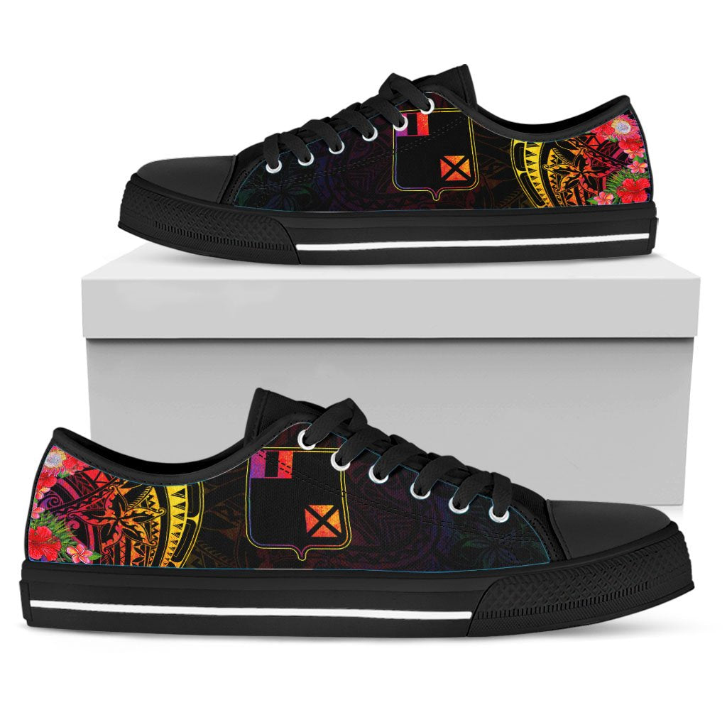 Wallis and Futuna Low Top Shoes - Tropical Hippie Style - Polynesian Pride