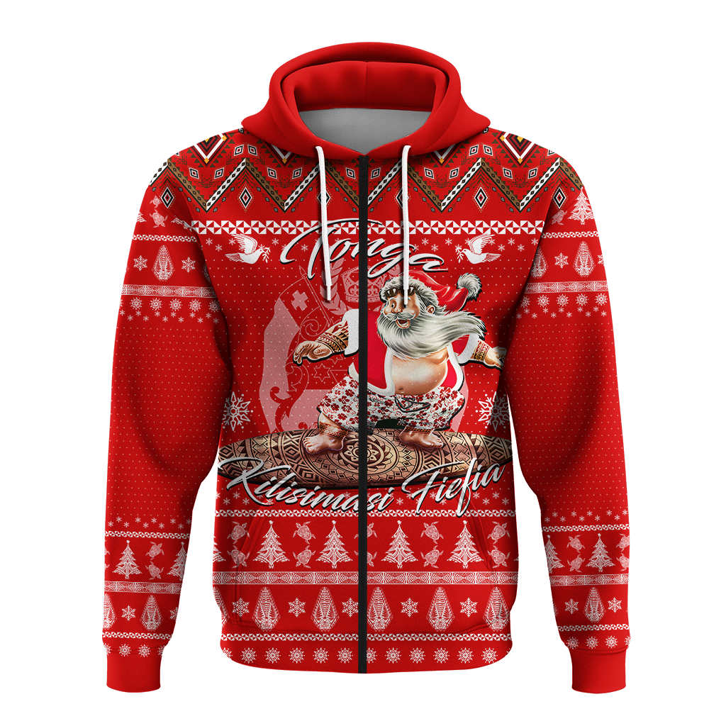 Tonga Christmas Kilisimasi Fiefia Santas Polynesia Hoodie LT2 - Polynesian Pride