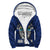 American Samoa Custom Personalised Sherpa Hoodie - Paepaeulupo'o Aua (Ver 2) Blue - Polynesian Pride