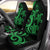 Guam Car Seat Covers - Green Tentacle Turtle Crest Universal Fit Green - Polynesian Pride