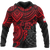 Tahiti Polynesian Hoodie Red Turtle Unisex RED - Polynesian Pride