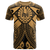 Tahiti T Shirt Gold Seal with Polynesian Tattoo Unisex Art - Polynesian Pride