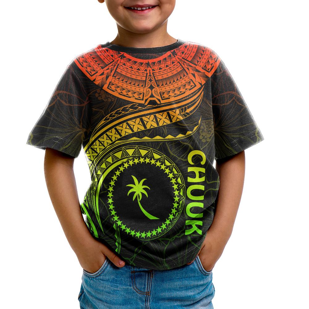 Chuuk Polynesian T Shirt Chuuk Waves (Reggae) - Polynesian Pride