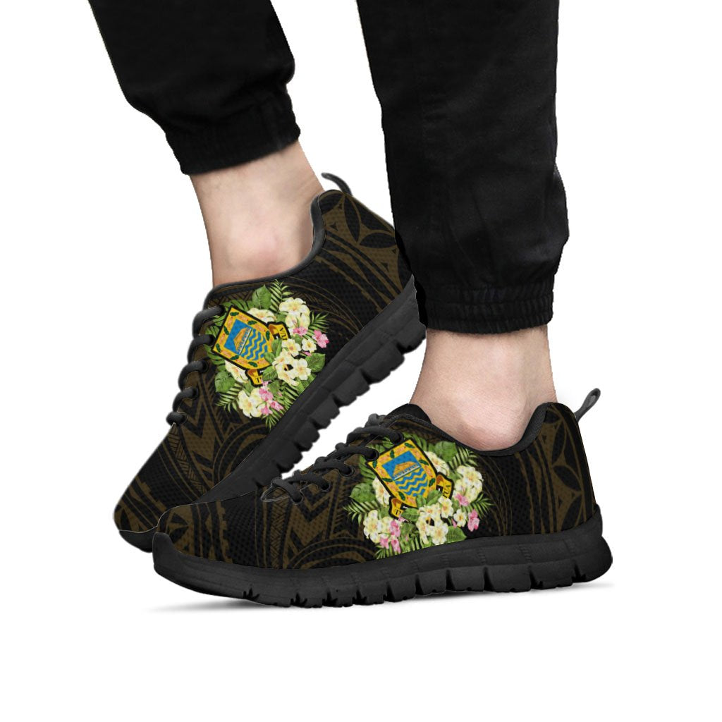 Tuvalu Sneakers - Polynesian Gold Patterns Collection - Polynesian Pride