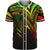 Nauru Baseball Shirt - Reggae Color Cross Style Unisex Black - Polynesian Pride