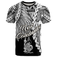 New Caledonia Polynesian T Shirt Tribal Wave Tattoo White Unisex White - Polynesian Pride