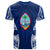 Guam Polynesian T Shirt Pattern With Seal Blue Version Unisex Blue - Polynesian Pride