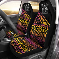 Fiji Car Seat Cover - Special Polynesian Ornaments Universal Fit Black - Polynesian Pride