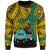 Papua New Guinea Hela Province Polynesian Sweater - Tribal Wave Tattoo Unisex Yellow - Polynesian Pride