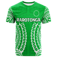 Cook Islands Rarotonga T Shirt Tribal Pattern LT12 Unisex Green - Polynesian Pride