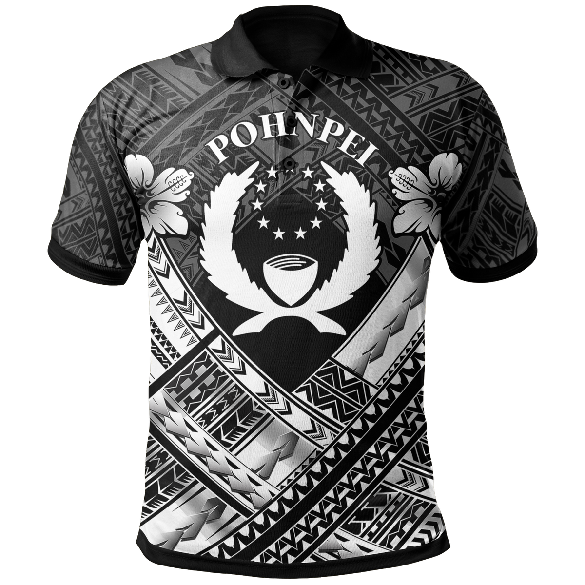 Pohnpei Polynesian Polo Shirt Pohnpei White Seal Camisole Hibiscus Style Unisex White - Polynesian Pride