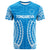Custom Cook Islands Tongareva T Shirt Tribal Pattern LT12 Blue - Polynesian Pride