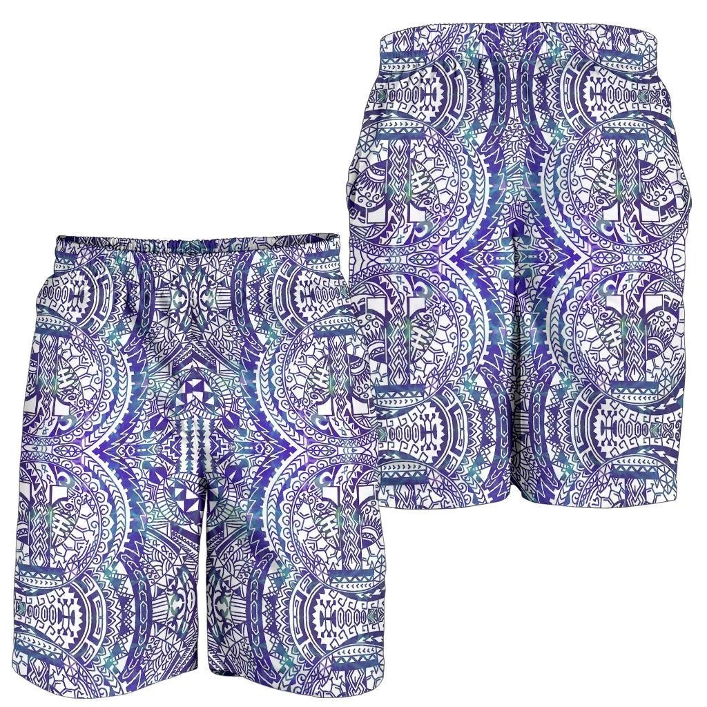 Polynesian Symmetry Gardient Violet Men's Short Men's Shorts Violet - Polynesian Pride